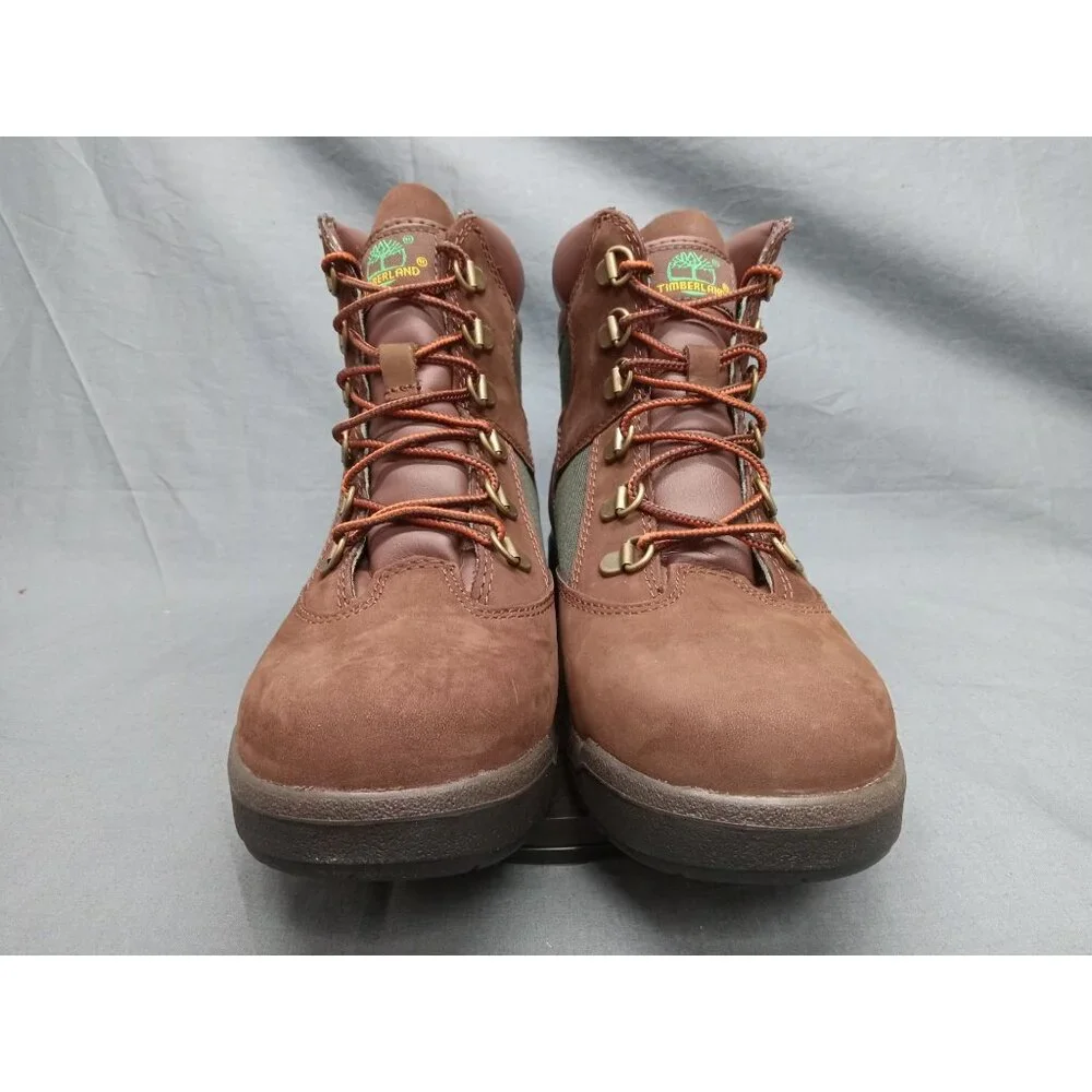 Timberland Boys Field Boot 6 Inch Waterproof Brown Green Size 7 NEW NO BOX! - Picture 3 of 11